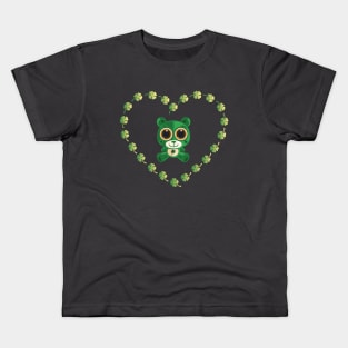 St. Patrick's Day Teddy Bear Kids T-Shirt